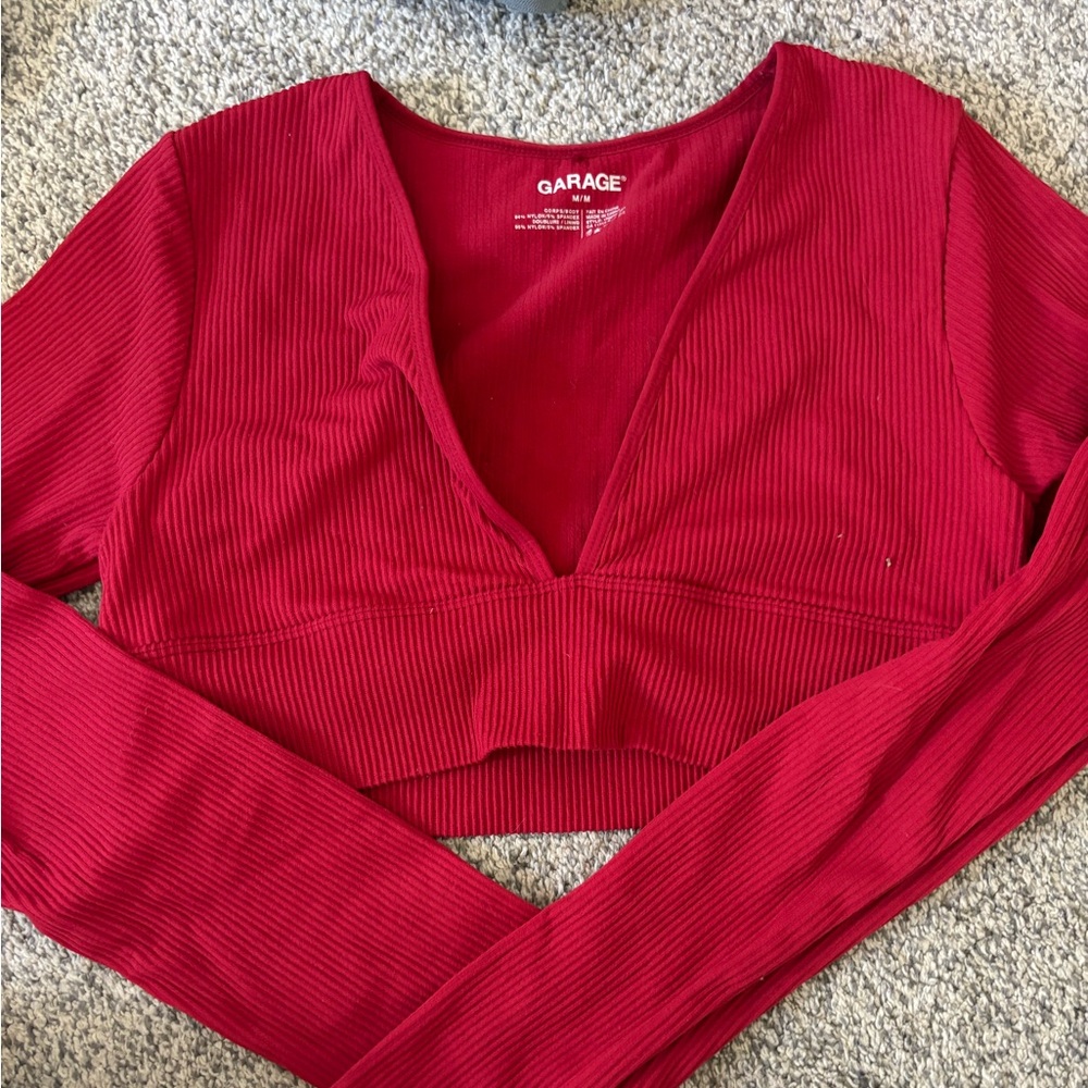 Red Garage Long Sleeve